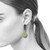 Knitted Quartz Earrings | Green Quartz, Silver | Handmade Modern Jewelry by Armen Poghosyan