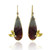 Gold Leaves Jasper Earrings | Jasper, 18 Karat Gold, Diamonds | Handmade Fine Art Jewelry by Liaung-Chung Yen