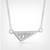 Luz Acute Triangle Pendant | Sterling Silver, Diamonds | Belle Brooke Bare