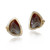 Brown Pebble Stone Earrings | Agate, Gold and Silver | Handmade Fine Jewelry by Keiko Mita