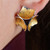 Gold and Silver Earrings EO235 | Gold and Silver | Handmade Art Jewelry by So Young Park