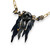 Chikara Pendant | Steel, Gold | Handmade Art Jewelry by Bette Barnett