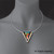 Bird of Paradise Necklace on model, Modern Art Jewelry by Sheila Beatty