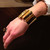 Gold Plated Crumpled Cuff | Modern Art Jewelry by Mia Hebib