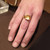 Gold Plated Building Block Ring | Modern Art Jewelry by Mia Hebib