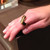 Gold Plated Torchietti Ring | Modern Art Jewelry by Mia Hebib