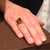 Mia Hebib's Gold Plated Brass Tagliatelle Ring | Modern Art Jewelry