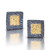Oxidized Yellowstone Square Earrings Oxidized Yellowstone Square Earrings