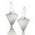 Silver Kite Earrings, Modern Art Jewelry by Estelle Vernon