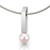 Rectangular Bar  Pendant, Contemporary Jewelry by Estelle Vernon | Pink Pearl Rectangular Bar  Pendant, Contemporary Jewelry by Estelle Vernon | Pink Pearl