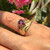 K.Mita's Royal Crown Ring on hand | Rhodolite Garnet