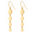 Reflection Earrings, Modern Handmade Jewelry,  18K Yellow Gold by Anit Dodhia 