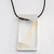 Unique Solare Reversible Pendant from Maressa Tosto Merwarth | Recycled sterling silver with silver and gold silk thread