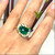 Sea Breeze Ring by Keiko Mita |Emerald, diamonds, 14K Gold | Handmade Fine Jewelry