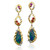 Vivian Earrings by Keiko Mita | Opal, Multi Color Sapphire, 18K Gold | Handmade Fine Jewelry 