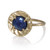 Blue Sapphire Petite Pebble Ring | Sapphire and Gold | Handmade Fine Jewelry 