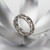 Garden of Eden Men's Ring, 18 Karat White Gold, Art Jewelry by Oleg Zaydman