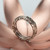 Garden of Eden Men's Ring, 18 Karat White Gold, Art Jewelry by Oleg Zaydman