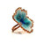 Cheryl Acosta's Opalescent Blue Flora Ring | Blue Glass Enamel and Copper | Art Jewelry Cheryl Acosta's Opalescent Blue Flora Ring | Blue Glass Enamel and Copper | Art Jewelry