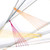 Closeup of Spazio Fra Necklace from Maressa Tosto Merwarth | Sterling Silver | Three Colors of Thread