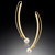 Pearl Face Framers from Ilene Schwartz | 18 Karat Yellow Gold Square Wire | 5 mm Cultured Pearls