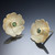 Gold Blossom Earrings from Ilene Schwartz | 18 Karat Yellow Gold and Green Tourmaline