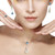 Winding Breeze Earrings on Model by Aleksandra Vali, Modern Art Jewelry | Sterling Silver and Blue Topaz