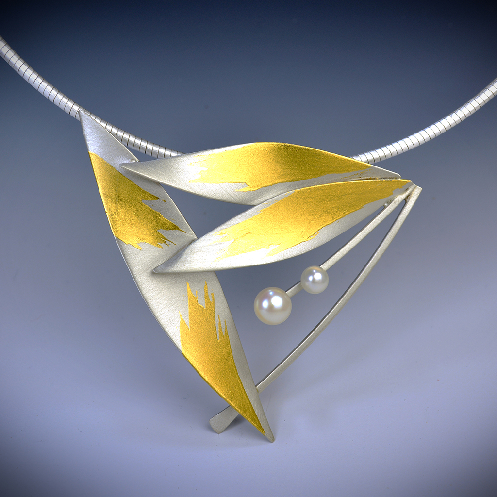 Judith Neugebauer's Feathered Pearl Necklace | Art Jewelry