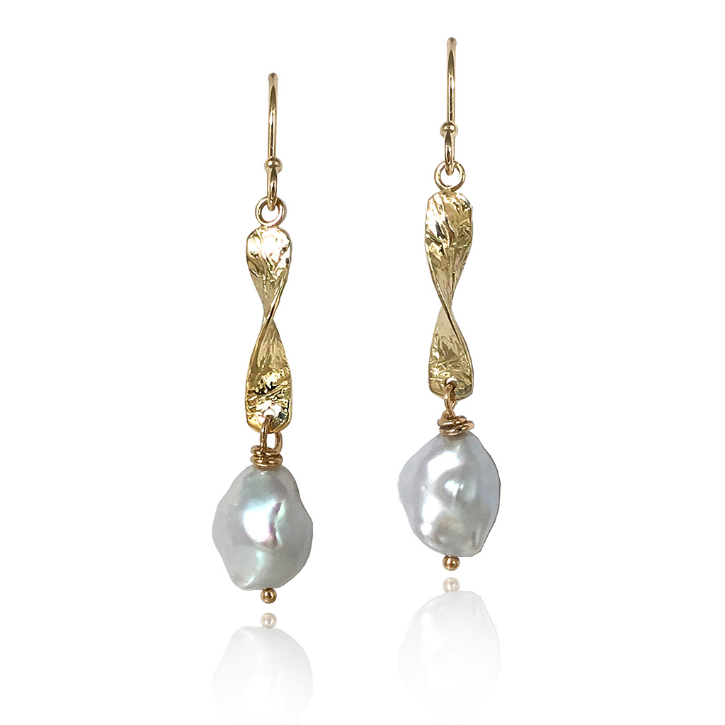 ◇TATIANA◇ Check mate pearl earrings_EC1679 trio-collection-tahitian-80-90