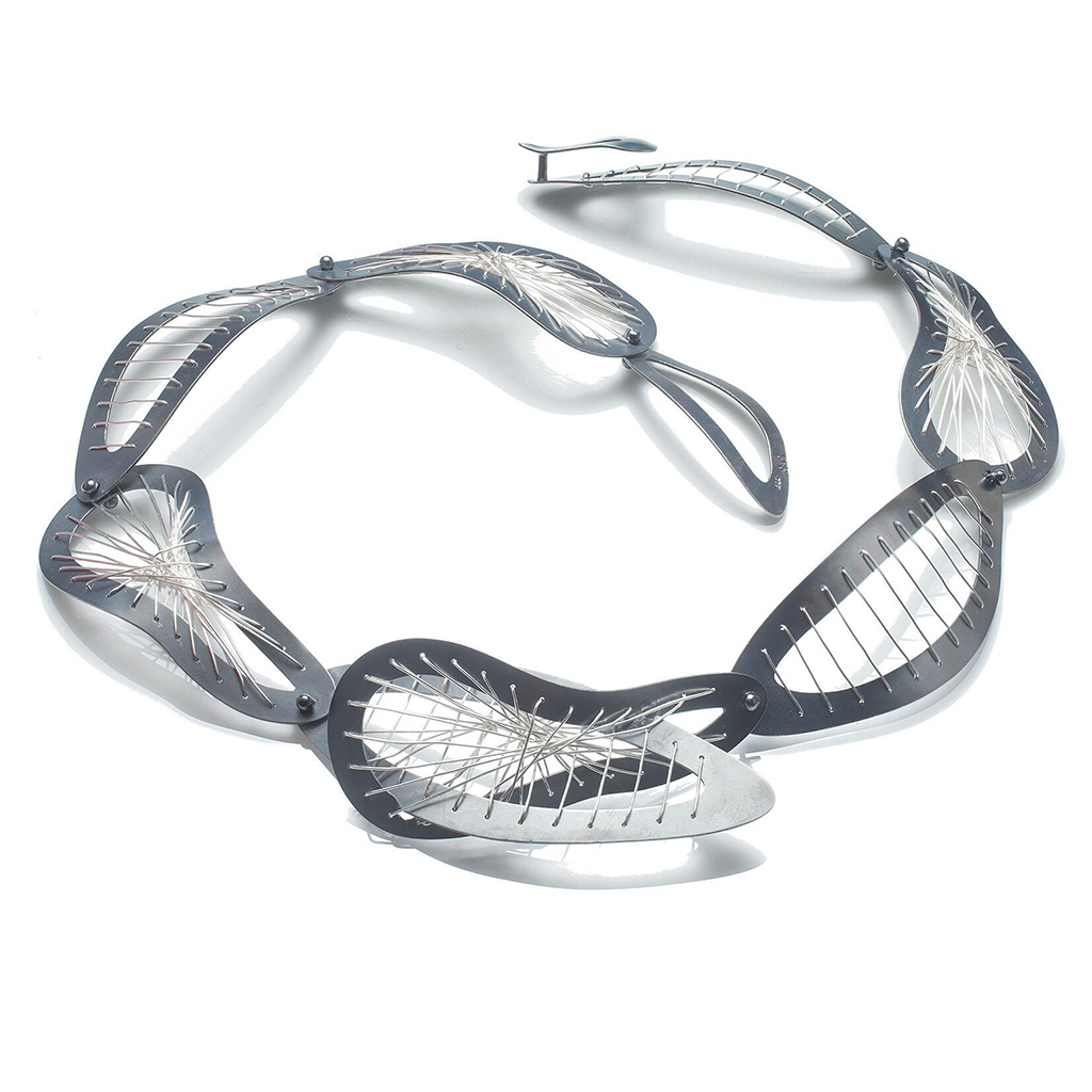 INTERWOVEN CHAIN NECKLACE - Silver