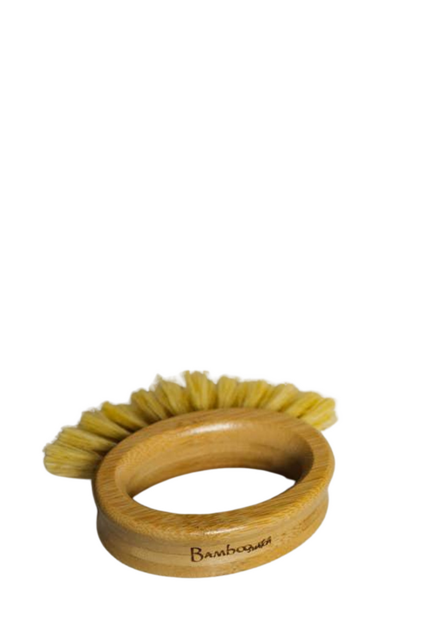 Bamboo Cleaning Brush Oval - Thumbnail 2