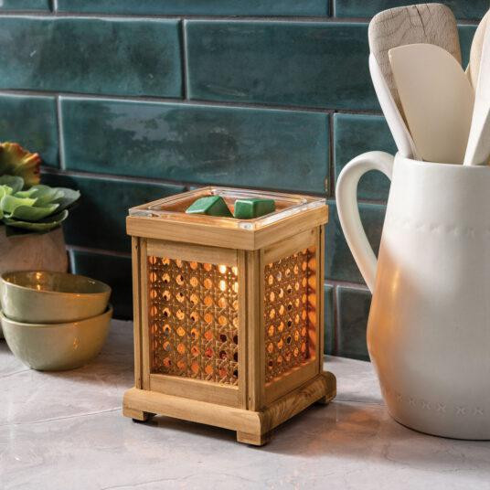 wax warmer ILLUMINATION WOOD & CANE | Eco Candle Co.