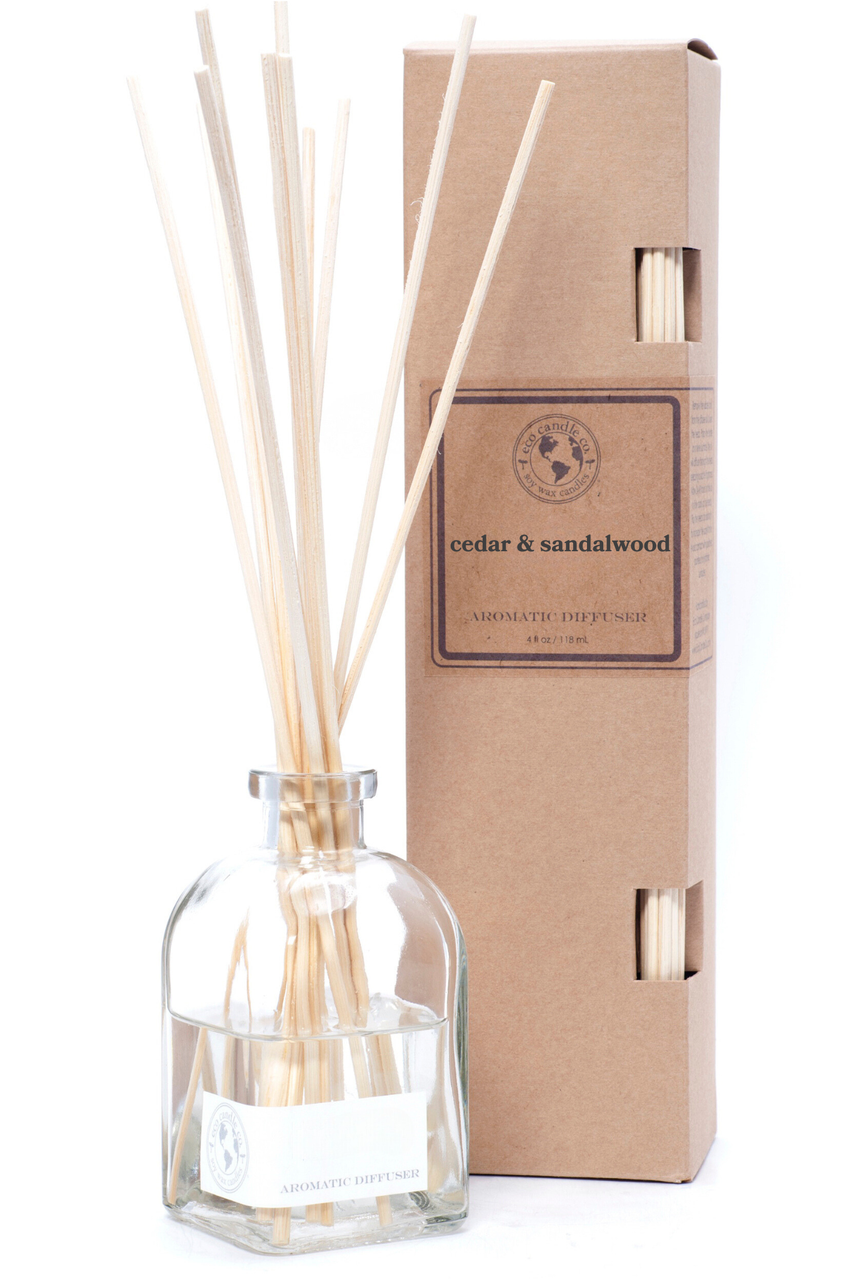 reed diffuser CEDAR & SANDALWOOD | Eco Candle Co. | Appleton, WI