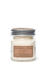 8oz soy eco candle in retro mason jar BOURBON VANILLA