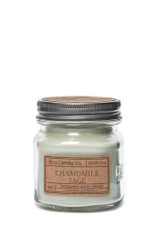 8oz soy eco candle in retro mason jar CHAMOMILE SAGE