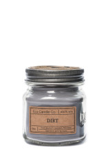 8oz soy eco candle in retro mason jar DIRT