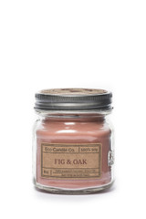 8oz soy eco candle in retro mason jar FIG & OAK