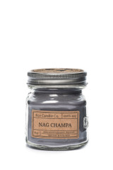 8oz soy eco candle in retro mason jar NAG CHAMPA