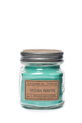 8oz soy eco candle in retro mason jar OCEAN WAVES