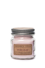 8oz soy eco candle in retro mason jar PURE LILAC