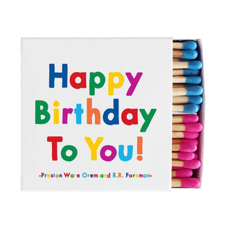 matches HAPPY BIRTHDAY