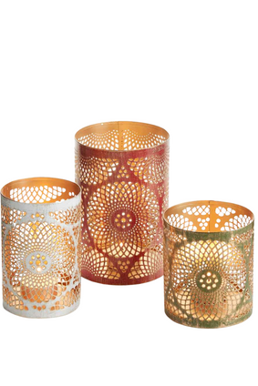 lantern MANDALA WHITE