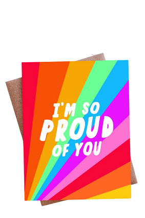 top hat card PROUD OF YOU