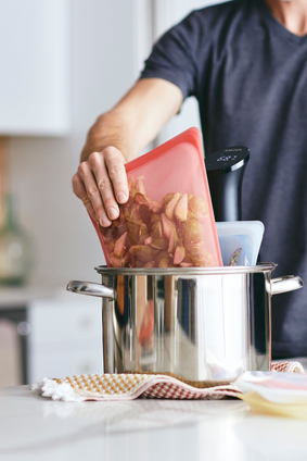 stasher half gallon ROSE QUARTZ