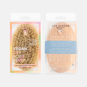 dry body brush BEECHWOOD SISAL BLUE