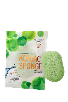 konjac sponge GREEN TEA