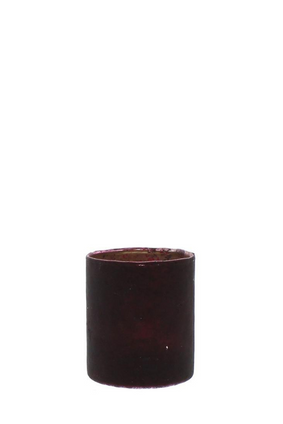 candle holder RED GLASS
