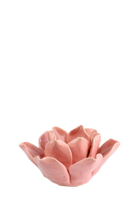 tea light holder LOTUS PINK