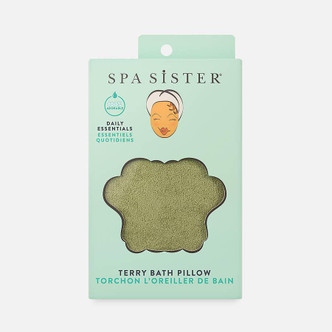 terry bath pillow CELERY