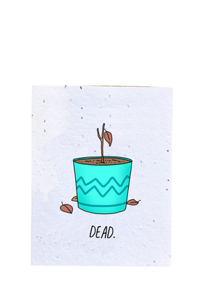 top hat card DEAD